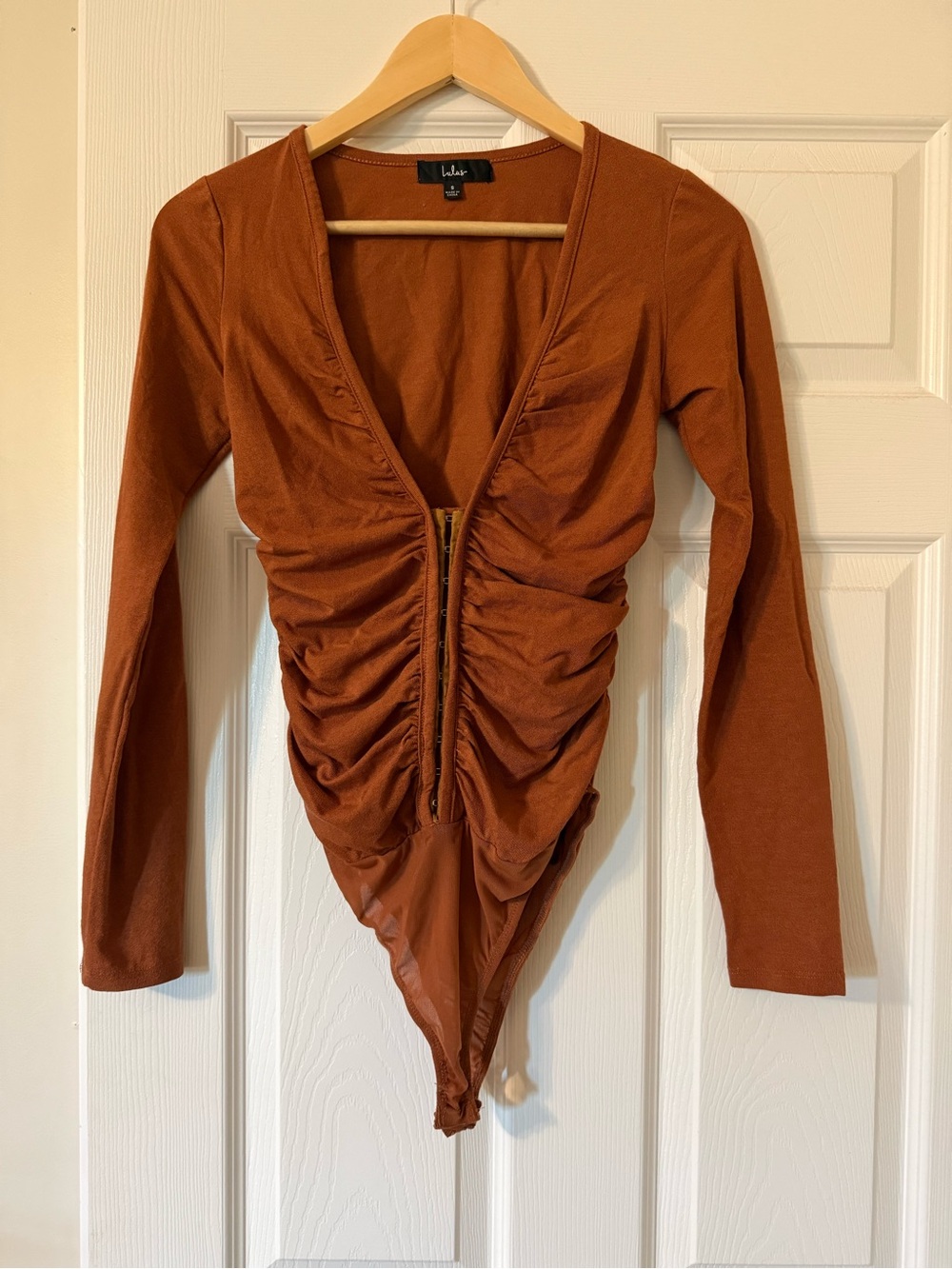 Deep V-neck Bodysuit